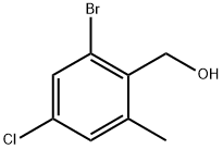 (2-溴-4-氯-6-甲基苯基)甲醇 结构式