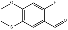 2-fluoro-4-methoxy-5-(methylthio)benzaldehyde 结构式