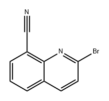 2-bromoquinoline-8-carbonitrile 结构式