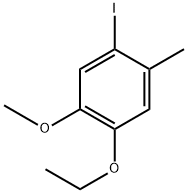 1-ethoxy-4-iodo-2-methoxy-5-methylbenzene 结构式