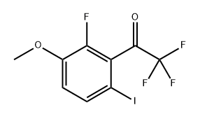 2,2,2-TRIFLUORO-1-(2-FLUORO-6-IODO-3-METHOXYPHENYL)ETHANO 结构式