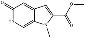 methyl 5-hydroxy-1-methyl-1H-pyrrolo[2,3-c]pyridine-2-carboxylate 结构式