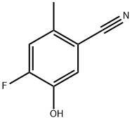 4-氟-5-羟基-2-甲基苄腈 结构式