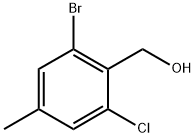 2-溴-6-氯-4-甲基苄醇 结构式