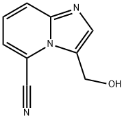 3-(hydroxymethyl)imidazo[1,2-a]pyridine-5-carbonitrile 结构式