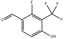 2-fluoro-4-hydroxy-3-(trifluoromethyl)benzaldehyde 结构式