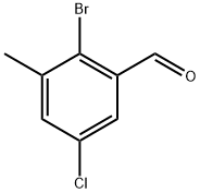 2-溴-5-氯-3-甲基苯甲醛 结构式