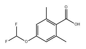 4-(Difluoromethoxy)-2,6-dimethylbenzoic acid 结构式