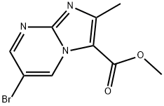 methyl 6-bromo-2-methylimidazo[1,2-a]pyrimidine-3-carboxylate 结构式