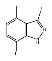 7-氟-3-碘-4-甲基-1H-吲唑 结构式