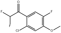 1-(2-Chloro-5-fluoro-4-methoxyphenyl)-2,2-difluoroethanone 结构式