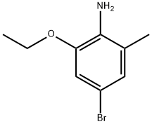 4-Bromo-2-ethoxy-6-methylaniline 结构式