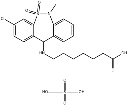 Tianeptine sulfate 结构式