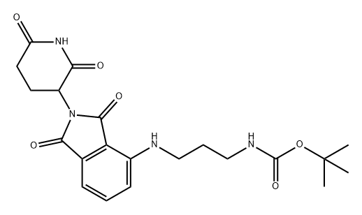 沙利度胺-NH-C3-NH-BOC 结构式