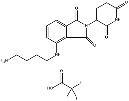 Thalidomide-NH-C4-NH2 TFA 结构式