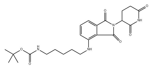 沙利度胺-4-氨基-BOC-戊胺 结构式