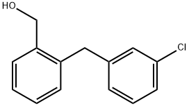 (2-(3-氯苄基)苯基)甲醇 结构式