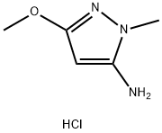 3-甲氧基-1-甲基-1H-吡唑-5-胺盐酸盐 结构式