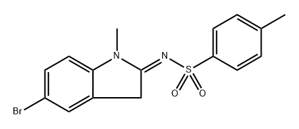 N-(5-bromoindolin-2-ylidene)-4-methylbenzenesulfonamide 结构式