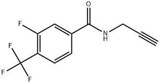 3-Fluoro-N-2-propyn-1-yl-4-(trifluoromethyl)benzamide 结构式