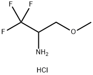 1,1,1-三氟-3-甲氧基丙烷-2-胺盐酸盐 结构式