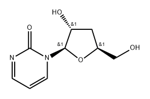 3',4-Dideoxyuridine 结构式