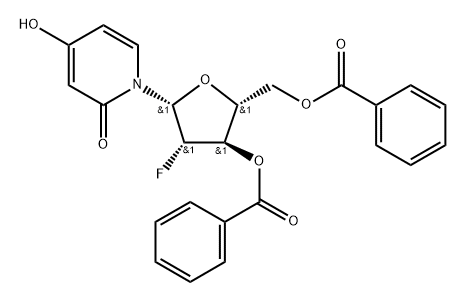 3',5'-Di-O-benzoyl-2'-deoxy-2'-fluoro-3-Deaza-arabinouridine 结构式