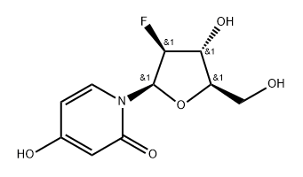 2'-Deoxy-2'-fluoro-3-Deaza-arabinouridine 结构式