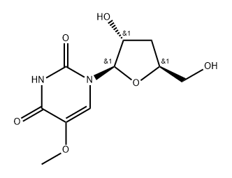 3'-Deoxy-5-methoxyuridine 结构式