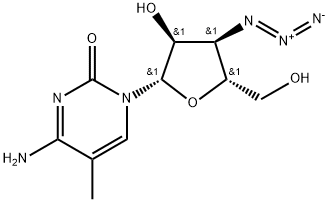 3'-Azido-3'-deoxy-5-methyl-beta-L-cytidine 结构式