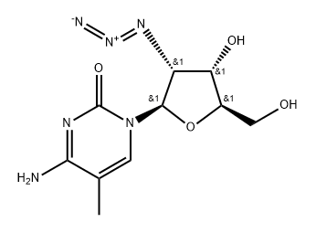 2'-Azido-2'-deoxy-5-methylcytidine 结构式