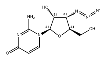 化合物 3'-DEOXY-3'-AZIDO-ISOCYTIDINE 结构式