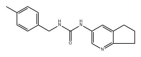 N-(6,7-Dihydro-5H-cyclopenta[b]pyridin-3-yl)-N′-[(4-methylphenyl)methyl]urea