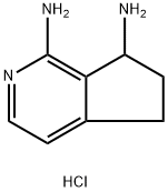6,7-二氢-5H-环戊二烯并[C]吡啶-1,7-二胺二盐酸盐 结构式