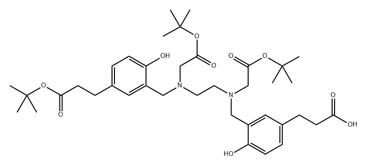 HBED-CC-TRIS(TERT-BUTYL ESTER) 结构式