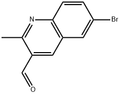 6-bromo-2-methylquinoline-3-carbaldehyde 结构式