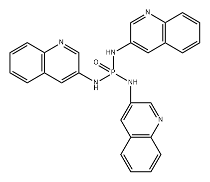 N,N',N”-三(3-喹啉基)磷酸三酰胺 结构式