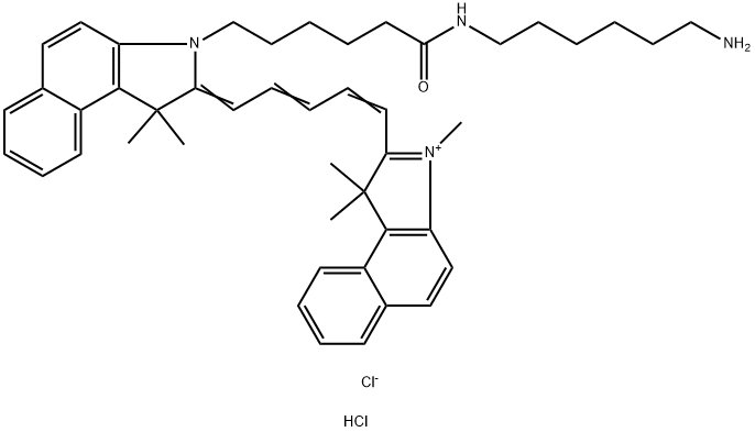 Cy5.5-氨基 结构式