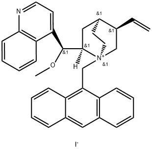 (9S)-1-(9-蒽基甲基)--9-甲氧基碘化奎宁 结构式
