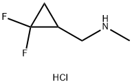 1-(2,2-difluorocyclopropyl)-n-methylmethanamine hydrochloride 结构式