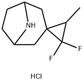 2',2'-二氟-3'-甲基-8-氮杂螺[双环[3.2.1]辛烷-3,1'-环丙烷]盐酸盐 结构式