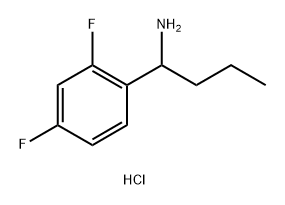 1-(2,4-difluorophenyl)butan-1-amine hydrochloride 结构式