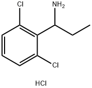 1-(2,6-dichlorophenyl)propan-1-amine hydrochloride 结构式