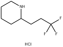 2-(3,3,3-三氟丙基)哌啶盐酸盐 结构式