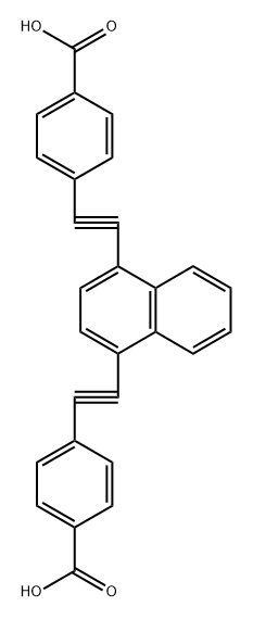 4,4'-(NAPHTHALENE-1,4-DIYLBIS(ETHYNE-2,1-DIYL))DIBENZOIC ACID 结构式