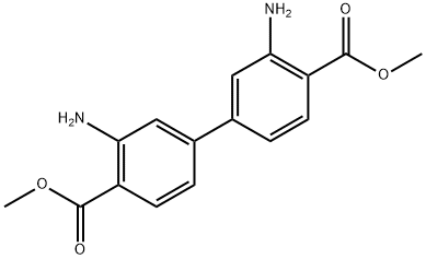 3,3-二氨基-[1,1-联苯]-二羧酸二甲酯 结构式