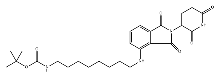 沙利度胺-NH-C8-NH-BOC 结构式