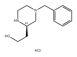 (R)-2-(4-苄基哌嗪-2-基)乙烷-1-醇二盐酸盐 结构式