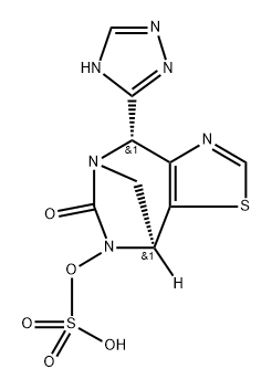 SULFURIC ACID, MONO[(4R,8R)-4,8-DIHYDRO-6- OXO-4-(1H-1,2,4-TRIAZOL-5-YL)-5,8-METHANO-5HTHIAZOLO[4,5 结构式