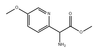 2-氨基-2-(5-甲氧基吡啶-2-基)乙酸甲酯 结构式